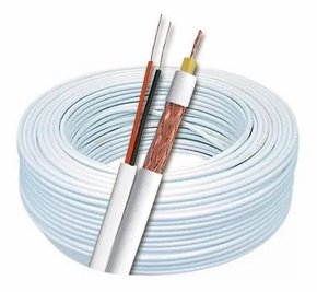 Cabo Coaxial Flexivel RF0,4/2,5+2X26AWG -Rolo 100m