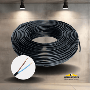 Cabo Fio Flexivel PP 2X6mm² 2 vias - metro