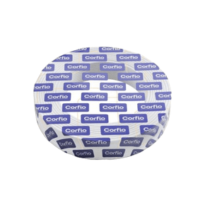 Cabo Flexivel 750V 6mm² Antichama - Branco -  Corfio - Rolo 100m