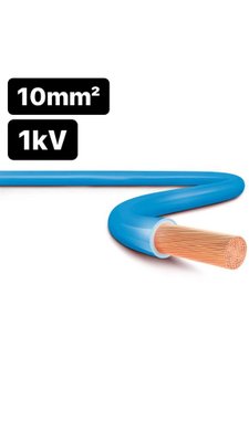 Cabo Flexível HEPR 1kV 10,0mm²  Azul SIL- metro