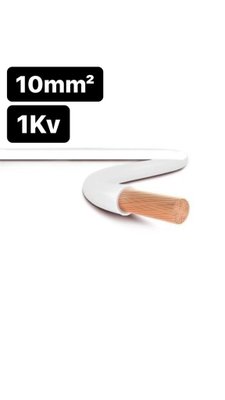 Cabo Flexível HEPR 1kV 10,0mm² Branco SIL - metro