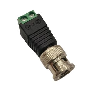 Conector Plug BNC Macho com Borne para CFTV - Unitário