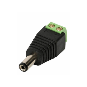 Conector Plug P4 Macho com Borne para CFTV - Unitário