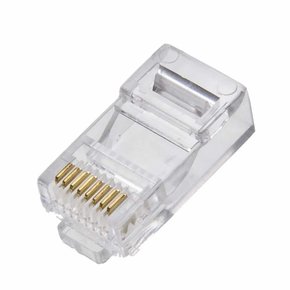 Plug conector RJ45 Macho para cabo de rede - Unitário