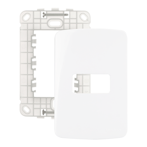 Conjunto Placa Com Suporte 4x2 P/ 1 Módulo - Linha B3 - Margirius