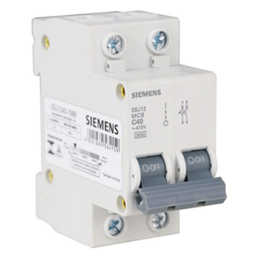 Disjuntor DIN Bipolar 127/220V 40A - Curva C - Siemens