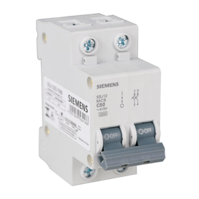 Disjuntor DIN Bipolar 127/220V 50A - Curva C - Siemens