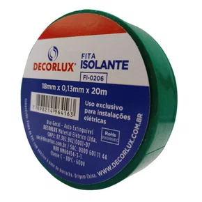 Fita Isolante 18MM x 20M - Decorlux - Verde