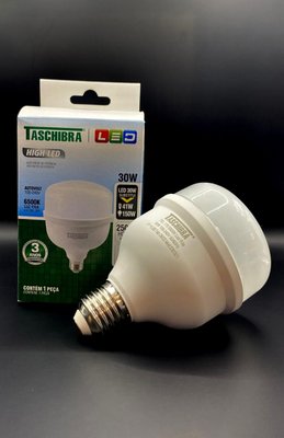 Kit C/ 10 Lampadas Bulbo Led 30W Taschibra 6500K - Bivolt - Branco Frio