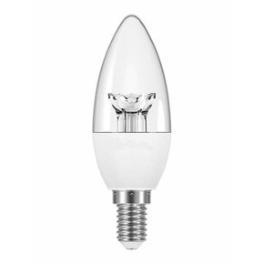 Lampada Led Vela Clara 3W 6000K E14 - Branco Frio - Com adaptador E27