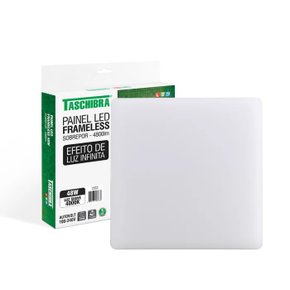 Painel Led Frameless Sobrepor Quadrado 48W 4000K - Taschibra Painel Led Frameless Sobrepor Quadrado 48W 4000K - Taschibra