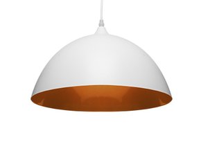 Pendente Brooklyn Branco1xE27 - Taschibra Pendente Brooklyn Branco1xE27 - Taschibra