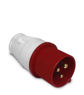 Plugue Industrial 2P+T 380V 16A 6H IP44