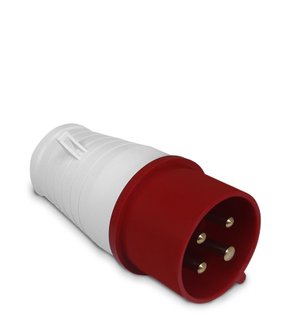 Plugue Industrial 3P+T 380V 32A 6H IP 44