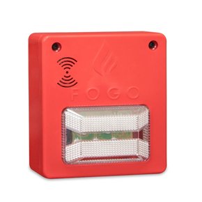 Sinalizador audiovisual com sirene 12V/24V Convencional