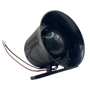 Sirene Alarme Residencial / Comercial Incêndio - Preto / Branco