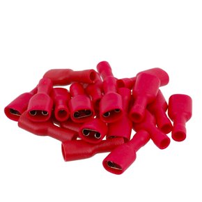 Terminal Isolado Fêmea Para Cabo 1,5mm² - Vermelho - 100 Unidades Terminal Isolado Fêmea Para Cabo 1,5mm² - Vermelho - 100 Unidades