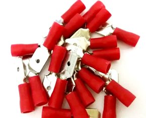 Terminal Pré-Isolado Macho Para Cabo 1,5mm² - Vermelho - 100 Unidades Terminal Pré-Isolado Macho Para Cabo 1,5mm² - Vermelho - 100 Unidades