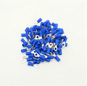 Terminal Pré-Isolado Olhal Para Cabo 2,5mm² - Azul - 100 Unidades Terminal Pré-Isolado Olhal Para Cabo 2,5mm² - Azul - 100 Unidades