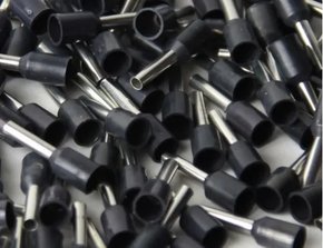 Terminal Tubular Ilhós 1,5mm² - Preto - 100 Unidades