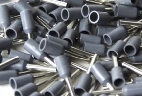 Terminal Tubular Ilhós 4,0mm² - Cinza - 100 Unidades