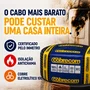 Cabo Flexivel 750V 6mm² Antichama - Preto - Cobrecom - Rolo 100m