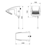 Ducha Futura Eletronica 220V 7500W Branco  Lorenzetti