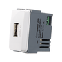 Módulo Tomada USB 1A Branco - Linha B3 - Margirius