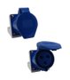 Tomada Industrial Sobrepor 2P+T 220V 32A 6H IP44 Azul