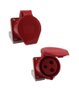 Tomada Industrial Sobrepor 2P+T 380V 32A 9H IP44